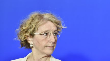 Muriel Pénicaud tient une conférence de presse sur la réforme du Code du travail, le 6 juin 2017 à Paris. (ALAIN JOCARD / AFP)