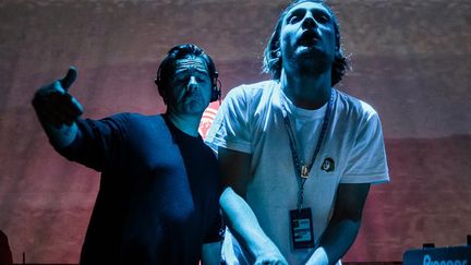 Laurent Garnier à gauche pour le Festival Nuits Sonores 2014
 (www.b-rob.com)