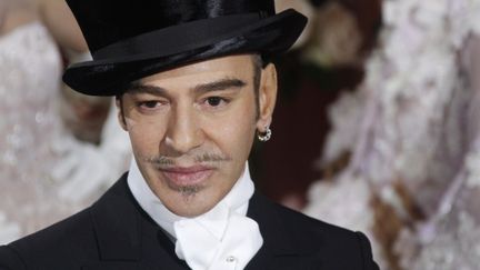 L'ancien directeur artistique de la maison Dior John Galliano, le 25 janvier 2010 &agrave; Paris? (FRANCOIS GUILLOT / AFP)