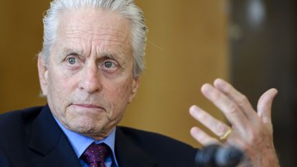 L'acteur Michael Douglas, "Messager de la paix", aux Nations Unies
 (FABRICE COFFRINI / AFP)