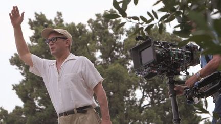 Vincent Perez sur le tournage de "The Price of desire" sur les hauteurs de Menton à la Villa E-1027
 (PHOTOPQR/NICE MATIN)