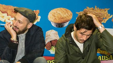 Guillaume Brière et Benjamin Lebeau de The Shoes, très attendus au festival des Inrocks 2014.
 (Romain B.James)