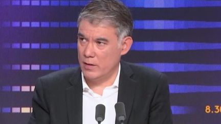 Olivier faure, premier secrétaire du PS, invité sur franceinfo. (FRANCEINFO / RADIOFRANCE)