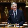 Le Premier ministre, Michel Barnier, prononce son discours de politique générale à l'Assemblée nationale, le 1er octobre 2024. (ALAIN JOCARD / AFP)