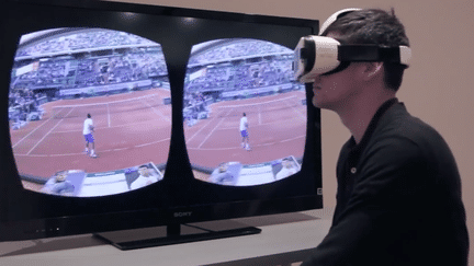 &nbsp; (Match de tennis en immersion total via la réalité virtuelle)