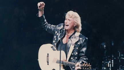 Johnny Hallyday en concert à Bercy le 12 septembre 1995.
 (Franck Nataf /Le Parisien / MaxPPP)