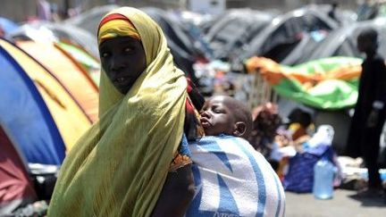 Une immigrée nigérienne dans le camp de Boufarik, en Algérie, le 14 mai 2014. (AFP/Farouk Batiche)