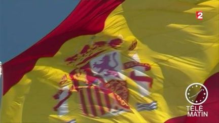 Un drapeau de l'Espagne (FRANCE 2)