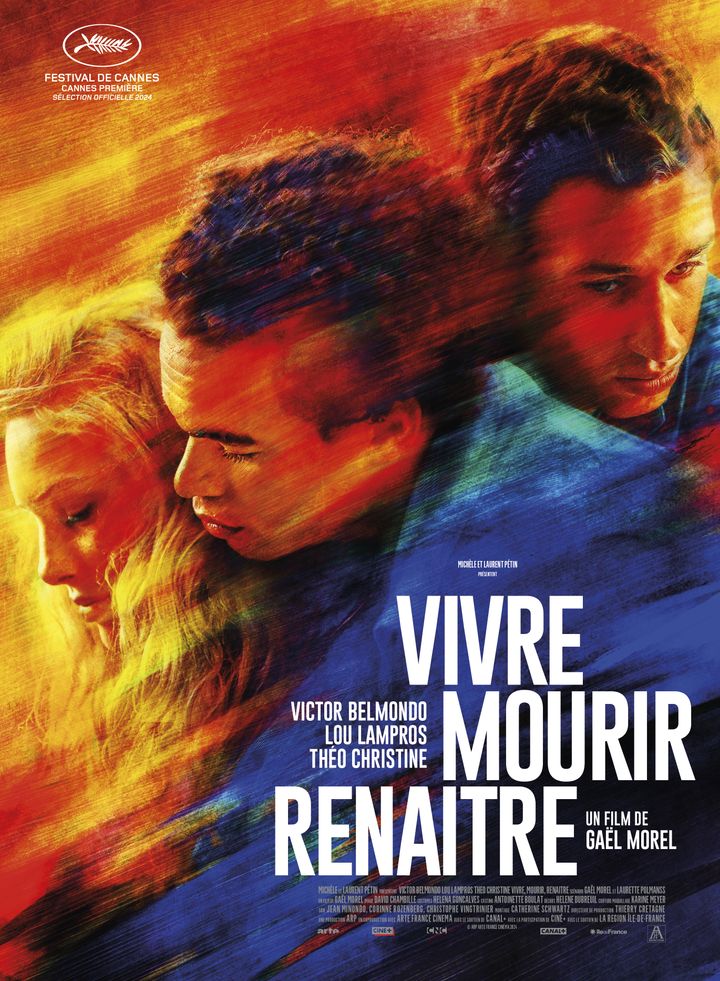 The movie poster  "To live, to die, to be reborn" by Gaël Morel. (ARP)