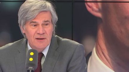 Stéphane Le Foll, député Nouvelle gauche de la Sarthe, invité de franceinfo le 29 novembre.&nbsp; (RADIO FRANCE)