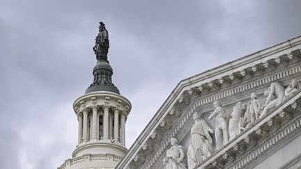 Le Capitole, à Washington, le 4 mai 2023. (CELAL GUNES / ANADOLU AGENCY / AFP)