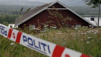 La ferme occup&eacute;e par Anders Behring Breivik avant le massacre du 22 juillet 2011. (CATHAL MCNAUGHTON / REUTERS)