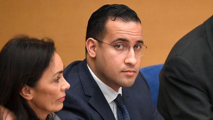 Alexandre Benalla, lors de son audition organisée le 21 janvier 2019 au Sénat. (ALAIN JOCARD / AFP)