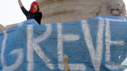 La grève est un droit en France (illustration). (ANNE-CHRISTINE POUJOULAT / AFP)