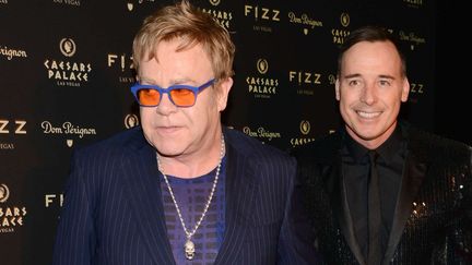 Elton John et David Furnish le 28 mars 2014 à Las Vegas
 (REX/REX/SIPA)