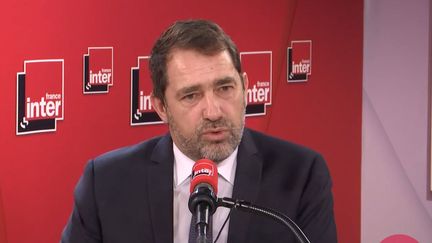 Le ministre de l'Intérieur, Christophe Castaner, le 19 février sur France Inter. (FRANCEINTER / RADIOFRANCE)