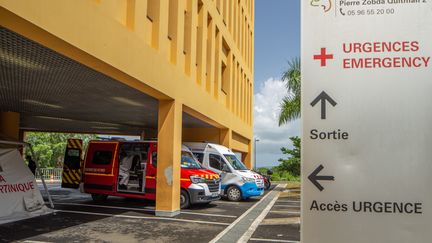 Entrée des urgences du CHU de Martinique. (FANNY FONTAN / HANS LUCAS via AFP)