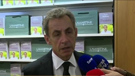 L'ancien président de la République, Nicolas Sarkozy, à Neuilly-sur-Seine (Hauts-de-Seine), le 14 septembre 2019. (FRANCEINFO)