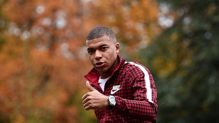 Kylian Mbappé à Clairefontaine (Yvelines), le 12 novembre 2018. (FRANCK FIFE / AFP)