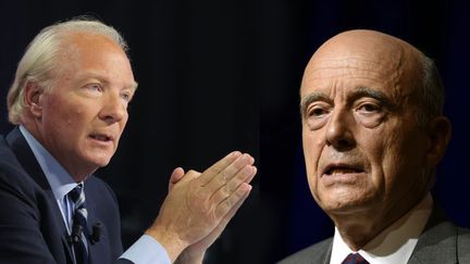 Brice Hortefeux, proche de Nicolas Sarkozy, et Alain Juppé ont mis le regroupement familial au centre du débat de la primaire Les Républicains ces derniers jours (MAXPPP)