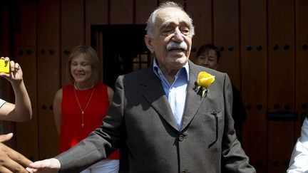 Gabriel Garcia Marquez le jour de son 87e anniversaire, le 6 mars 2014
 (YURI CORTEZ / AFP)