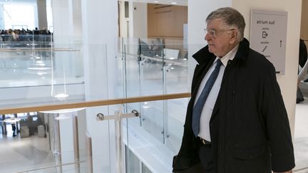 Didier Lombard, ancien PDG de France Télécom, au tribunal de Paris, le 23 mai 2019. (LIONEL BONAVENTURE / AFP)