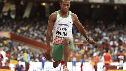 Le Portugais Evora, champion olympique du triple saut en 2008 à Pékin (FRANCK FIFE / AFP)