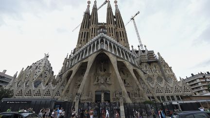 La Sagrada Familia de Barcelone,&nbsp;le 19 août 2017. (LLUIS GENE / AFP)