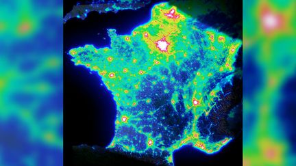 La carte de la pollution visuelle en France. (FREDERIC TAPISSIER / AVEX)