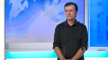 Loic Bureau, père du journaliste Loup Bureau qui a été détenu en Turquie durant 51 jours, le 16 août 2017. (MAXPPP)