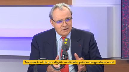 Jean-Louis Chaussade le 24 octobre 2019 sur franceinfo.&nbsp; (FRANCEINFO / RADIOFRANCE)