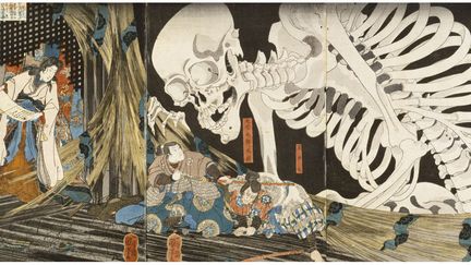 Utagawa Kuniyoshi (1797-1861), La princesse Takiyasha et le spectre squelette
 (Victoria &amp; Albert Museum, London)