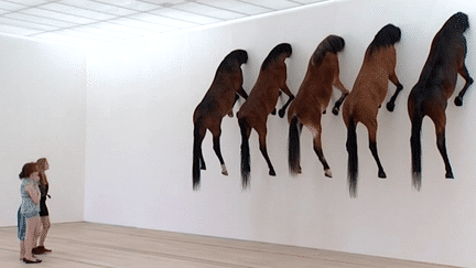 Les chevaux empaillés de Cattelan, oeuvre unique pour la première fois exposés à la Fondation Beyeler
 (France3 / Culturebox)