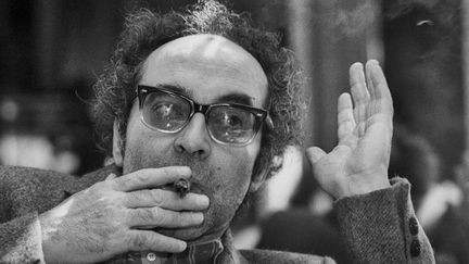 Portrait de Jean-Luc Godard à la Mostra de Venise (1983) 
 (MARCELLO MENCARINI / LEEMAGE)