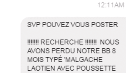 Une femme a posté un message sur Facebook pour tenter de retrouver son neveu disparu dans la panique de l'attentat survenu à Nice, le 14 juillet 2016. (FACEBOOK)