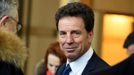 Le président du Medef&nbsp;Geoffroy Roux de Bézieux, au ministère de l'Économie à Paris, le 3 mars 2020. (ERIC PIERMONT / AFP)