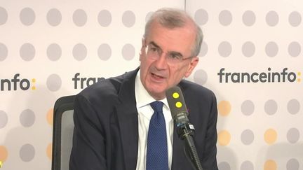 François Villeroy de Galhau, gouverneur de la Banque de France et invité de franceinfo, jeudi 11 juillet. (FRANCEINFO / RADIOFRANCE)