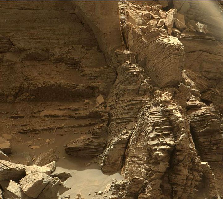 L'une des images de Mars prises par le robot Curiosity, publiée le 9 septembre 2016 par la Nasa. (NASA / AFP)