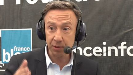 Stéphane Bern, invité des Informés du Tour mardi 9 juillet 2019.&nbsp; (FRANCEINFO / RADIOFRANCE)