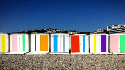 Simulation du projet "Couleurs sur la plage"
 (France 3/Culturebox / capture d&#039;écran)