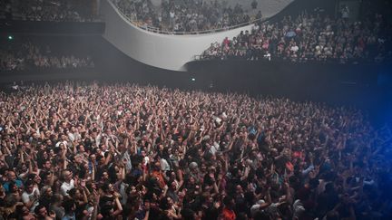 L'accueil triomphal fait à Etienne Daho, lors de son concert en 2018 au festival Days Off à la Philharmonie de Paris. (GIL LEFAUCONNIER)