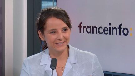 Eva Sadoun, chef d’entreprise, co-présidente du mouvement Impact France , était l'invitée éco de franceinfo, le 29 août 2022. (FRANCEINFO / RADIO FRANCE)