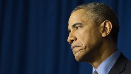 Le président américain Barack Obama, le 1er décembre 2015 à Paris. (JIM WATSON / AFP)