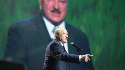 Le président biélorusse, Alexandre Loukachenko, le 17 septembre 2020 à Minsk (Biélorussie). (TUT.BY / AFP)