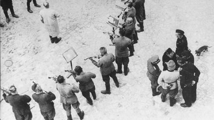 L'orchestre du camp de concentration de Janowska. (MEMORIAL DE LA SHOAH)