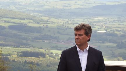 Arnaud Montebourg lors de son appel au mont Beuvray (Nièvre), le 16 mai 2016. (AFP)