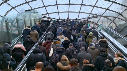 Grève des transports à Paris, le 9 décembre 2019. (PHILIPPE DE POULPIQUET / MAXPPP)