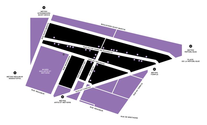 La carte du quartier du Vertbois (PEOPLE OF VERTBOIS)