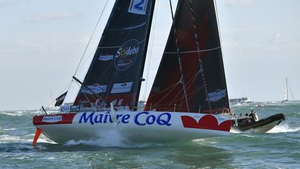 Jérémie Beyou sur Maître Coq (LOIC VENANCE / AFP)