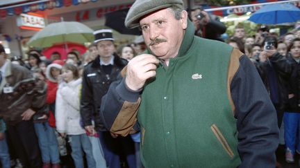 Victor Lanoux lors du Festival du film fantastique, à Gérardmer (Vosges), le 1er février 1994. (FRANCK FIFE / AFP)